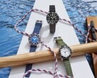 Три модели часов Citizen Promaster Dive с белым, чёрным и синим циферблатами, каждая из которых оснащена соответствующим дайверским безелем и ремешком из уретана.