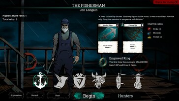 На картинке: Скриншот игрового процесса из игры Hunt the Pale Gods.