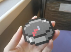 DIY 3D-печатный компас для Minecraft (на фото). (Источник изображения: u/Intelligent-Cause751 через r/minecraft)