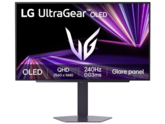 LG UltraGear 27GX704A (на фото) оснащен глянцевой OLED-панелью. (Источник изображения: LG Japan)