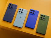 Motorola описывает цвета выпуска Moto G56 как Black Oyster, Grey Mist, Dazzling Blue и Dill, все с брендингом Pantone. (Источник изображения: Motorola)