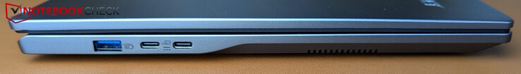 Слева: USB-A USB 3.2 Gen 1, 2x USB-C 4.0