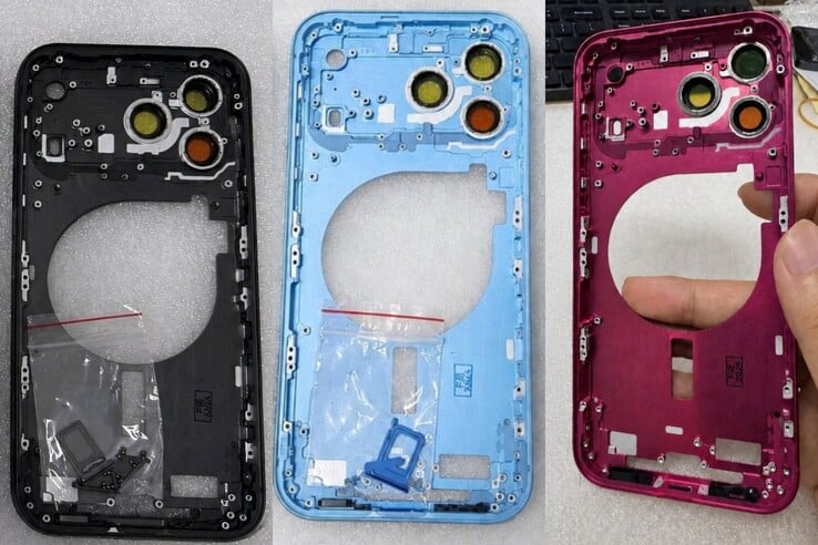 Предполагаемые задние панели iPhone 18 Pro. Мы не можем подтвердить, являются ли эти фотографии/детали подлинными.