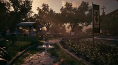 Детально проработанная внешняя среда от Mukti, демонстрирующая атмосферное освещение и экологический дизайн в музейной обстановке (Источник изображения: Официальный сайт Mukti)