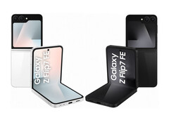 Ожидается, что Samsung предложит Galaxy Z Flip FE только в двух стартовых цветах. (Источник изображения: через Evan Blass - отредактировано)