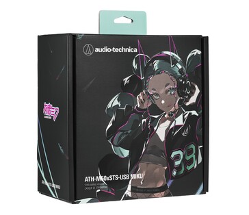 Гарнитура Audio-Technica Hatsune Miku ATH-M50xSTS-USB MIKU упакована в иллюстрированную коробку, выпущенную ограниченным тиражом. (Источник изображения: Audio-Technica)