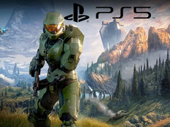 Halo Infinite с логотипом PS5 (Источник изображения: Microsoft Gaming, Sony PlayStation с правками)