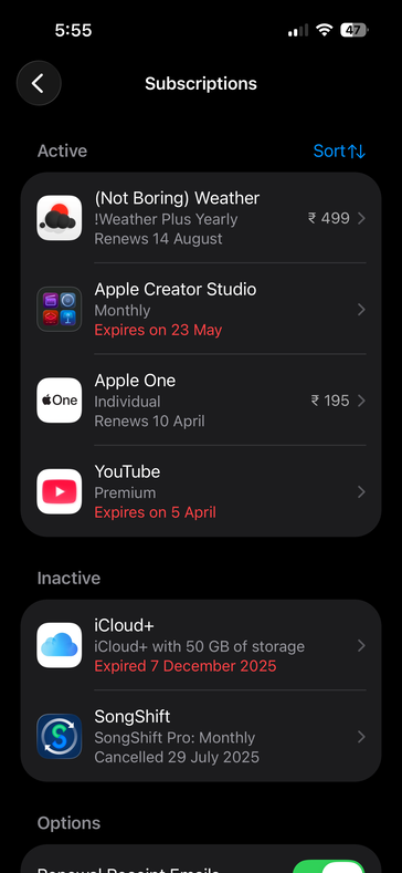 В Индии я плачу 195 INR в месяц за полный пакет Apple One - пользователям в США приходится платить $19,95.