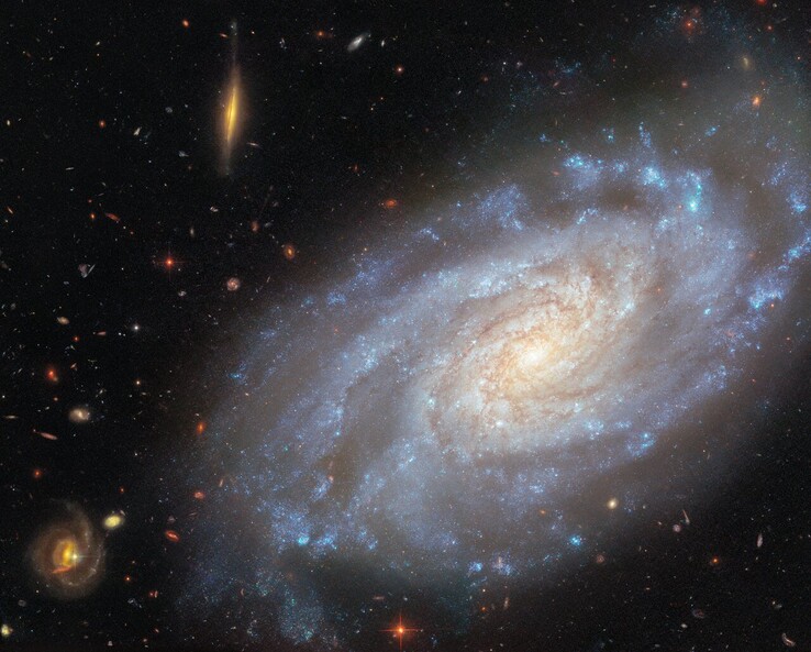 Изображение NGC 3370, полученное Хабблом (Источник изображения: ESA/Hubble, NASA, A. Riess и K. Noll)