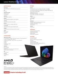 Технические характеристики Lenovo ThinkPad L14 Gen 7 AMD.
