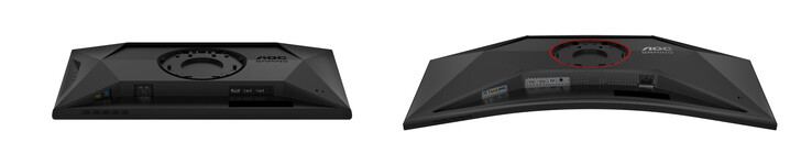 Agon 25G4SXU и Agon CU34G4Z, слева направо. (Источник изображения: AOC - отредактировано)
