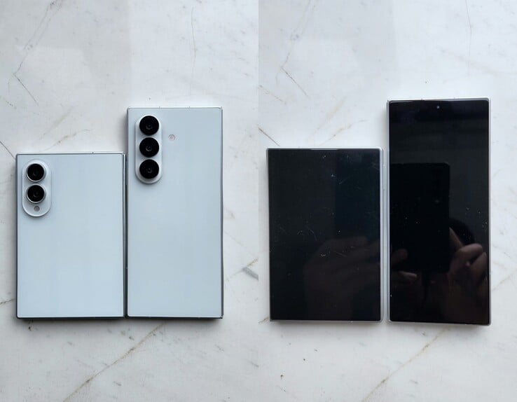 Утечка Galaxy Z Fold 8 (более широкая модель) и модели с дизайном Fold 8 Ultra.