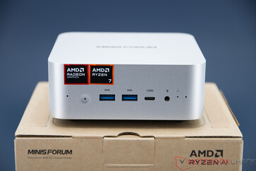 Minisforum AI X1 - Разъемы на передней панели