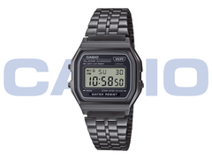 Часы Casio Vintage A158WETB-1A (на фото) имеют черный хромированный корпус. (Источник изображения: Casio)