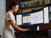 Новейший 49-дюймовый монитор HP оснащен выдвижной веб-камерой. (Источник изображения: HP)