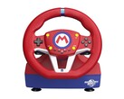 Колесо Hori Mario Kart Racing Wheel Pro Mini для Nintendo Switch 2 выполнено в цветовой тематике Марио.