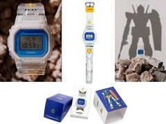 Часы DW-5600 от Casio с тематикой Gundam имеют прозрачный дизайн, цвета, вдохновленные RX-78-2, и специальную упаковку.