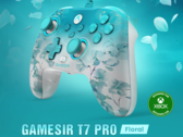 GameSir T7 Pro имеет матовый корпус с цветочным узором и полупрозрачный дизайн (Источник изображения: GameSir)