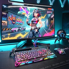 Модель Gravastar Mercury V75 Pro Neon Graffiti Edition может похвастаться скелетной рамой из алюминиевого сплава (Источник изображения: Gravastar)