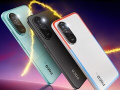 Poco M7 Plus в цветах Aqua Blue, Carbon Black и Chrome Silver. (Источник изображения: Poco)