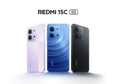 Redmi 15C 5G доступен в полуночном синем, сумеречном фиолетовом и полуночном черном цветах (Источник изображения: Redmi)
