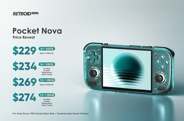 Модель Retroid Pocket Nova представлена в двух конфигурациях и семи цветовых вариантах.