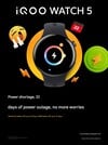 Смарт-часы iQOO Watch 5 могут работать до 22 дней. (Источник изображения: iQOO через Weibo, машинный перевод)