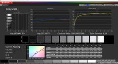 CalMAN gray scales (vivid, DCI-P3)