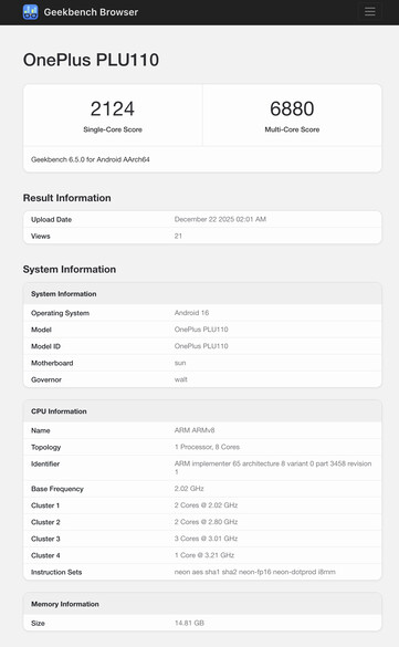 (Источник изображения: Geekbench)