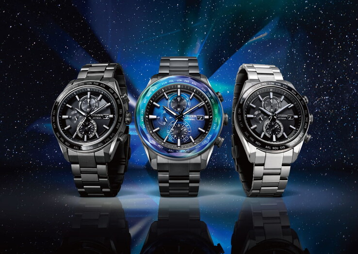 Слева направо: часы Citizen Attesa AT8294-59E, AT8314-53L и AT8295-56E. (Источник изображения: Citizen)