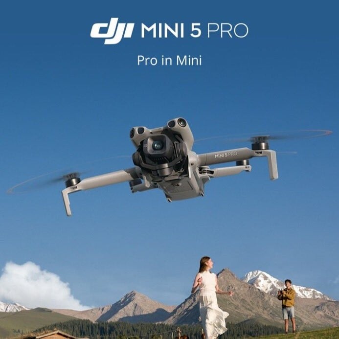 Недавно произошла утечка рекламного плаката для DJI Mini 5 Pro. (Источник изображения: DJI)