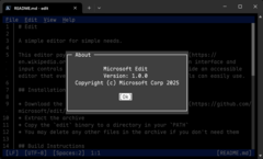 Microsoft Edit для 64-битных Windows позволяет пользователям командной строки с легкостью редактировать текстовые файлы. (Источник изображения: Microsoft)