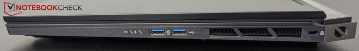 Справа: 2x USB-A (5 Гбит/с), Kensington