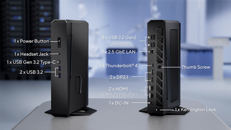 Порты производительности Asus NUC 15 (источник изображения: Asus)