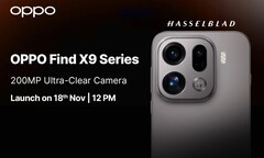 OPPO Find X9 Pro будет оснащен 200 МП камерой Hasselblad (Источник изображения: Oppo)
