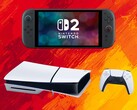 Консоли Switch 2 и PS5 показаны в цветах испанского флага (Источник изображения: Nintendo of America, Sony PlayStation с правками)