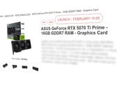 RTX 5070 Ti получил предварительную дату выхода в новой утечке от розничного продавца из ЕС