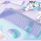 Беспроводная клавиатура и мышь Seenda Creative WGJP-073-3-SD - это, безусловно, красиво. (Источник изображения: Seenda Creative через Amazon)