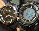 Casio Pro Trek PRW-61ANS-3 (слева) и PRG-340ANS-3 (справа), на фото. (Источник изображения: @geesgshock на Instagram)