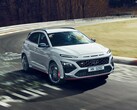 Hyundai Kona N performance SUV за рулем на гоночной трассе. (Источник изображения: Hyundai)