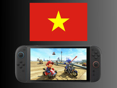 Флаг Вьетнама над консолью Nintendo Switch 2 (Источник изображения: Nintendo of America)