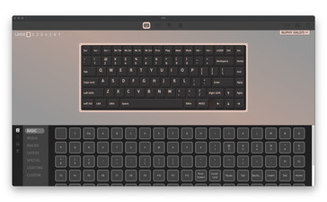 Экран настройки NuPhy Halo75 V2 VIA. (Источник изображения: NuPhy)