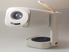 Портативный проектор Yaber T1 Pro поставляется с удобным ремешком для переноски. (Источник изображения: Notebookcheck)
