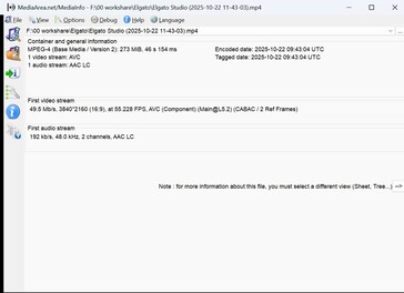Mediainfo видео 1