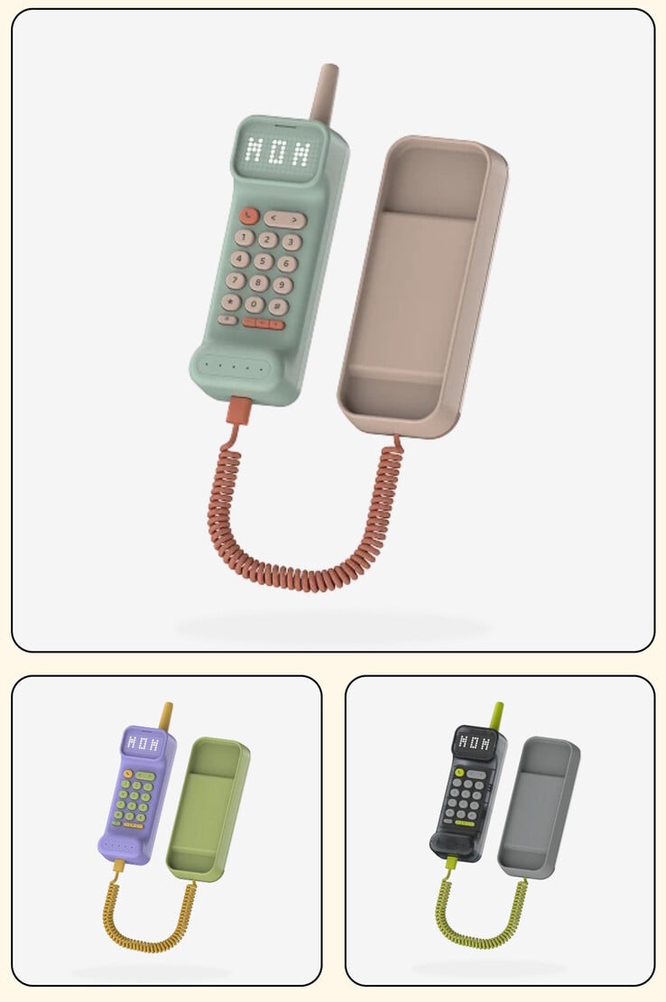 Телефон Waffle Home выпускается в трех цветовых вариантах — Mint Green, Purple Gumdrop и Graphite Black.
