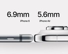 iPhone Air: Apple'Самый тонкий телефон в истории не кажется таким уж тонким по сравнению с iPhone 6, но, скорее всего, он гораздо прочнее. (Источник изображения: Reddit)