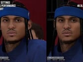 Визуальное отличие в отображении символов в игре NBA 2K27 с включённой и отключённой технологией DLSS 5.