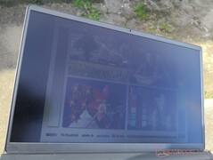 Outdoors under direct sunlight