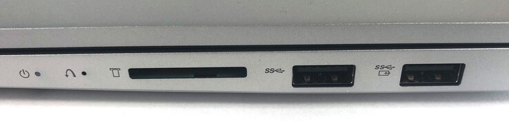 Справа: 2 x USB 3.2, картридер (MMC, SDHC, SDXC, SD)