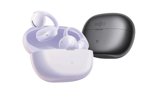 Наушники Shokz OpenDots Air доступны в фиолетовом и черном цветах.